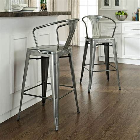 metal and fabric counter stools|galvanized metal counter stools.